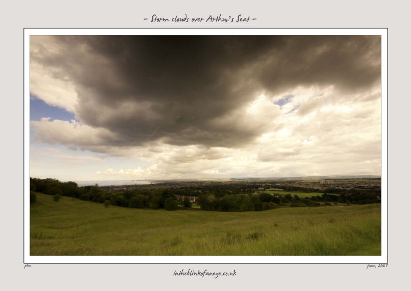 Storm Clouds over Arthur's Seat